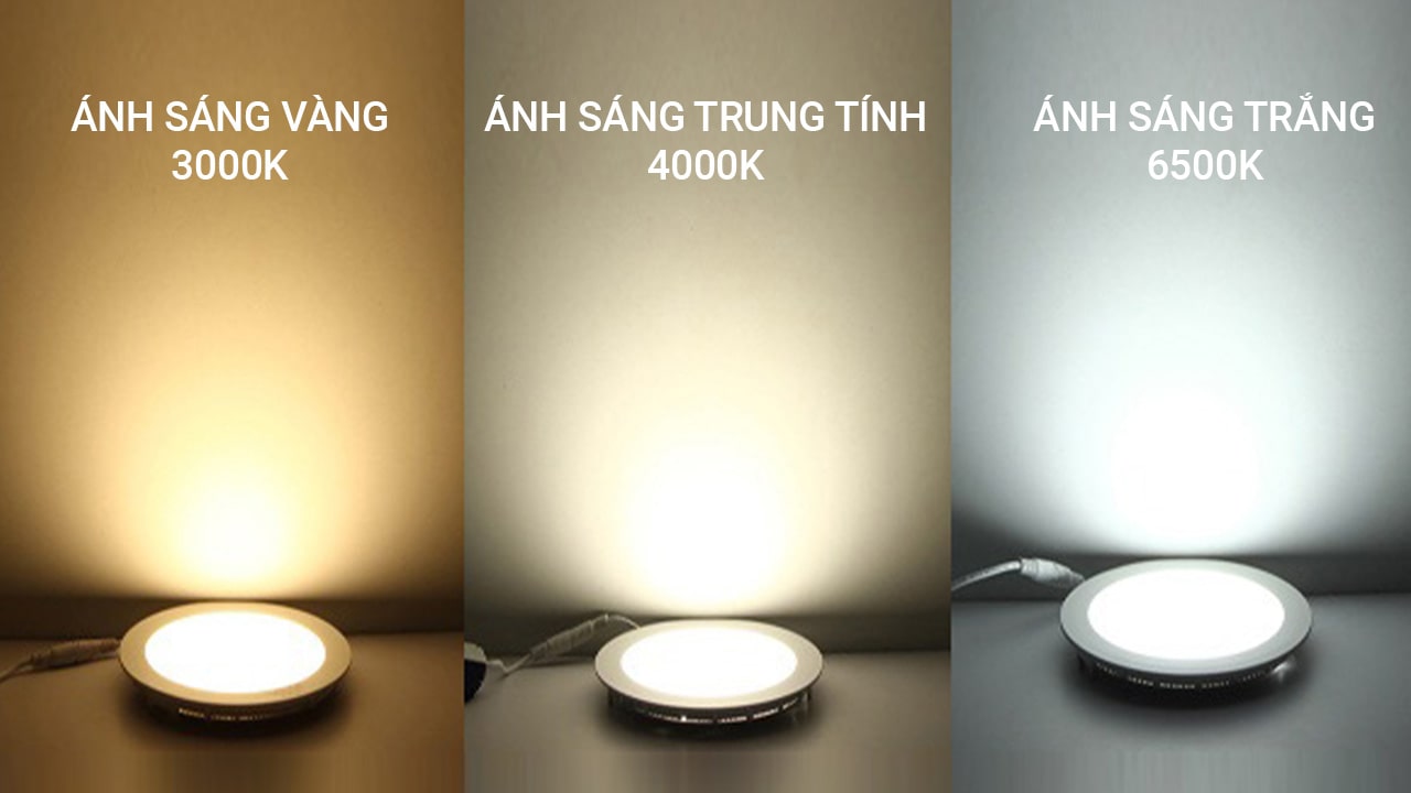 Màu sắc ánh sáng của đèn LED ảnh hưởng đến cảm giác và tâm trạng trong phòng khách. Dưới đây là các lựa chọn phổ biến: